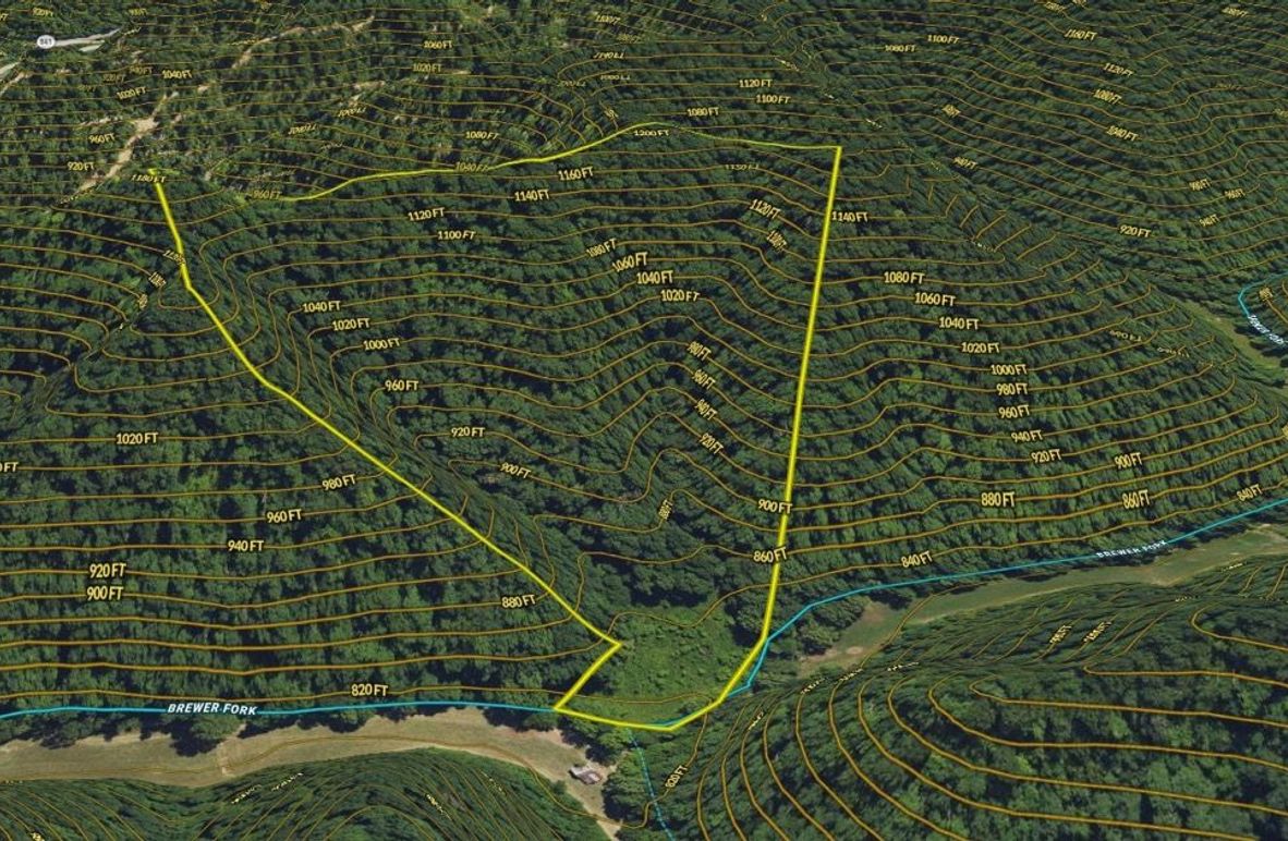 019 Breathitt 24 Land ID map in 3D viewed from the west boundary