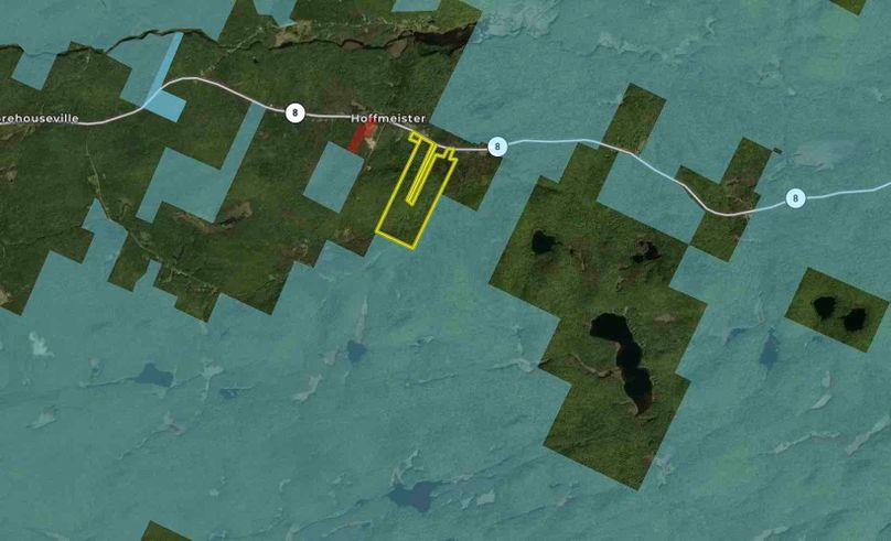 Hamilton County NY 165 Reininghaus Adjacent State Land Map