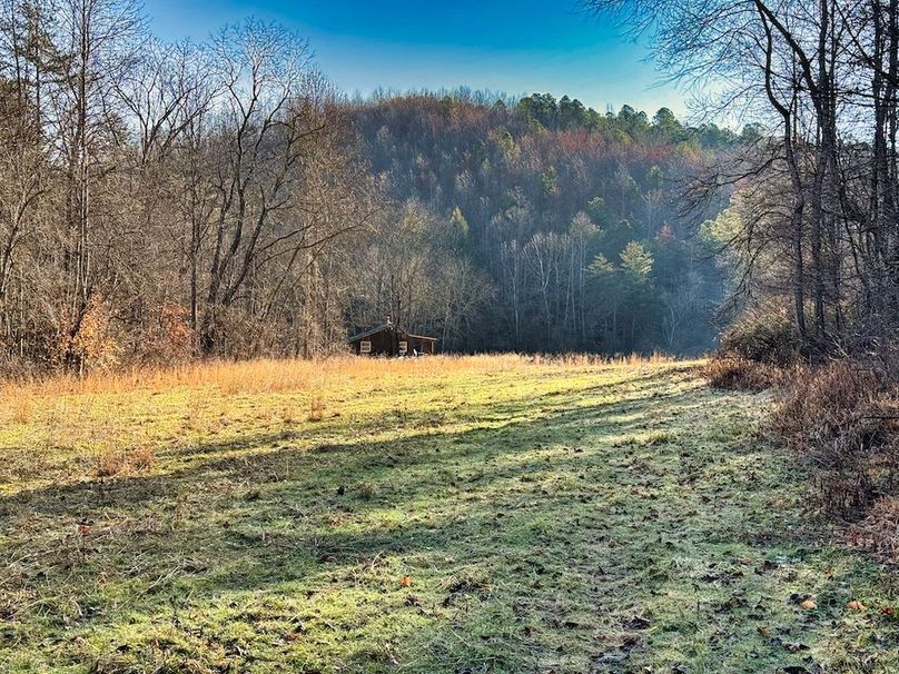 023 another view of the cabin on the brisk morning
