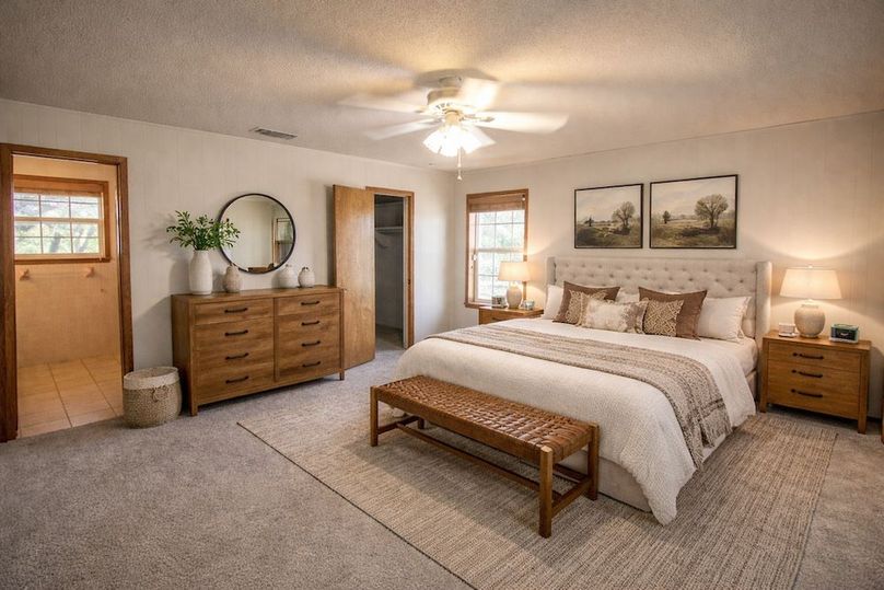 Rustic bedroom with neutral tones (1)
