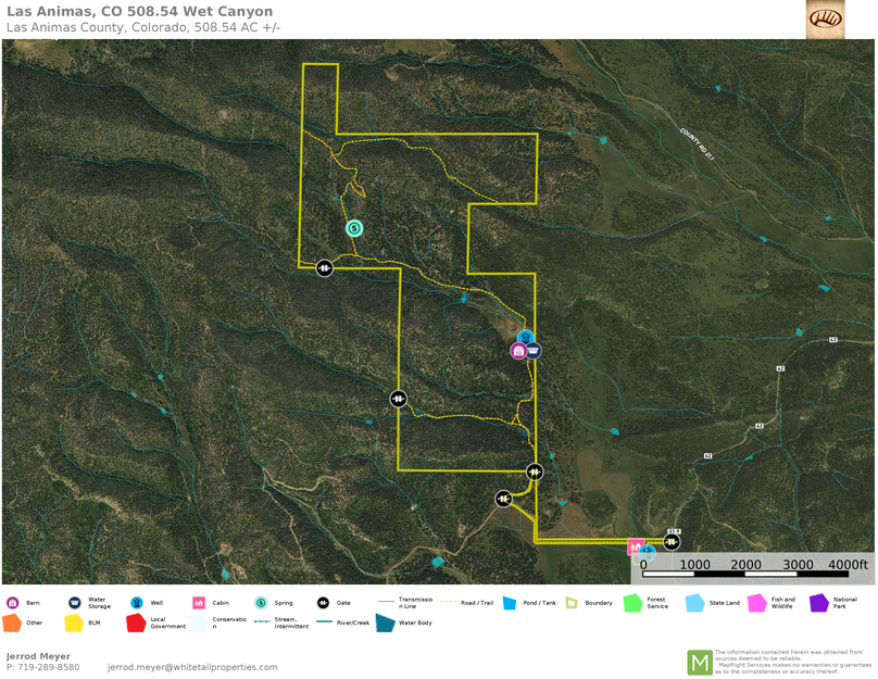 Las Animas, CO 508.54 Wet Canyon Aerial 1