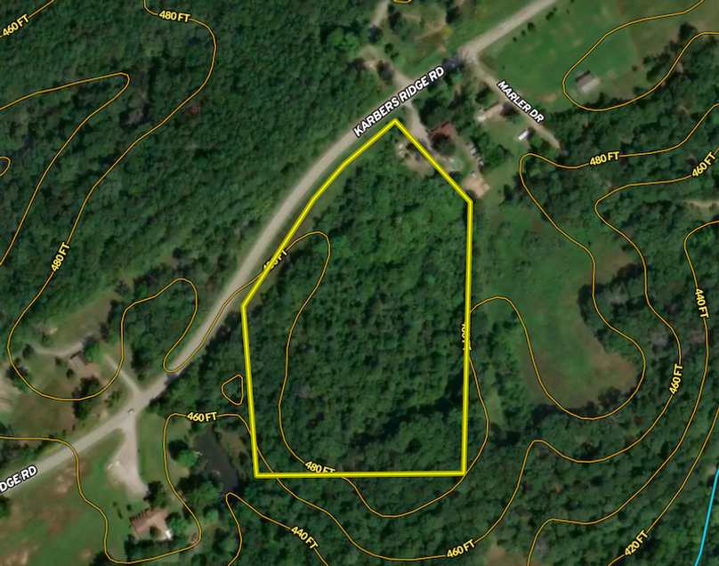 Aerial 2 Countour Hardin 12