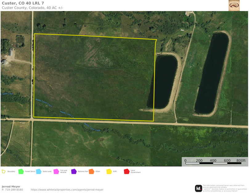 Custer, CO 40 LRL Tract 7 Aerial 1
