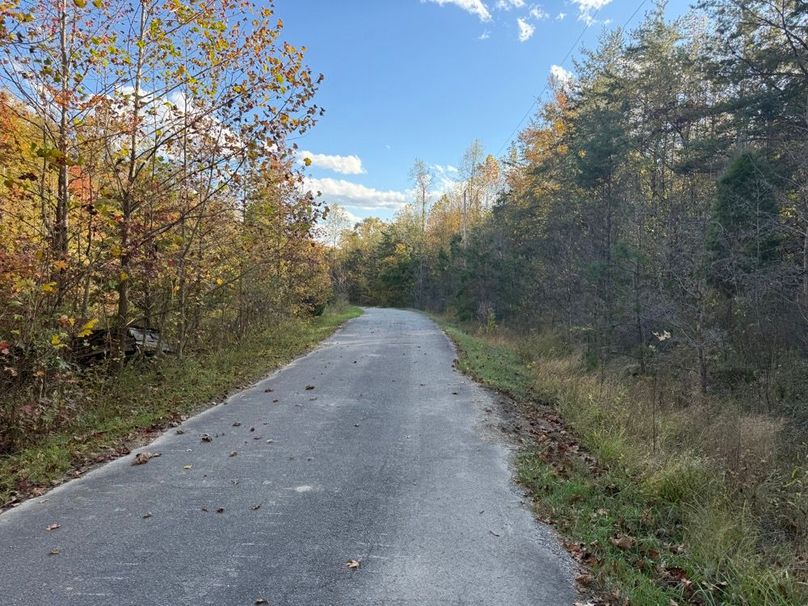 007 Echo Valley Road leading along the east boundary of the property