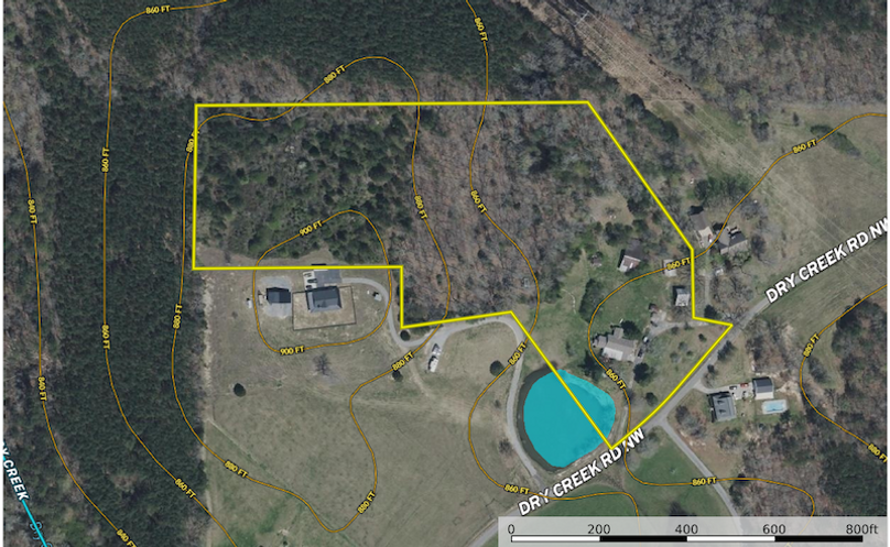 Contour Map - Bartow 12.5 Ac.