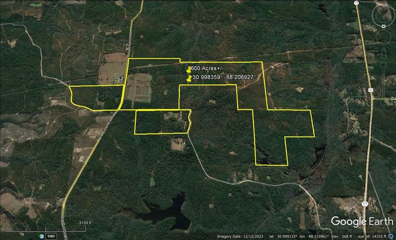 Aerial #4 Approx. 600 Acres Mobile County, AL
