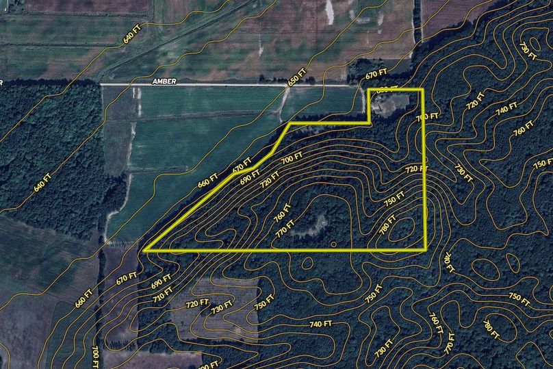 Amber Rd. Contour Lines