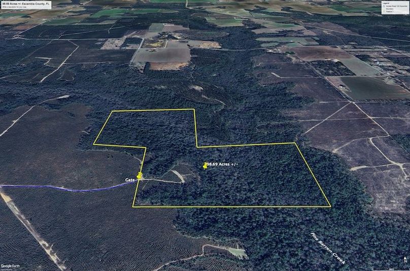 Aerial #2 Approx. 98.69 Acres Escambia County, FL