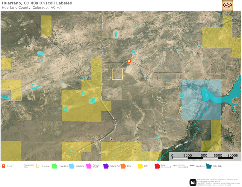 Huerfano, CO Driscoll Split 2 - Aerial 1