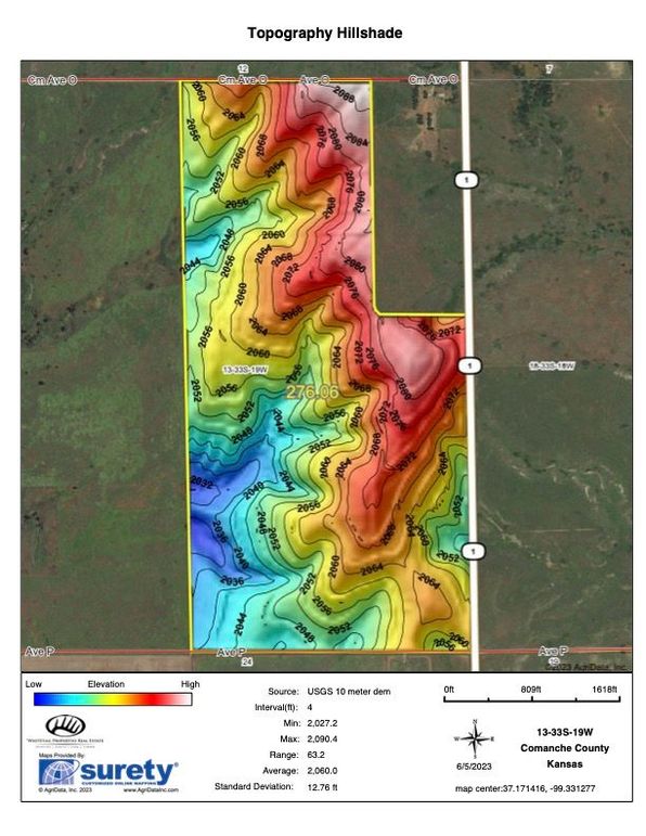 Comanche Kittrell 280 Hillshade