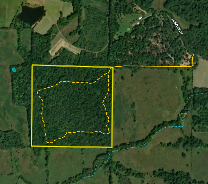 Aerial 4 Trail Map Hardin 40