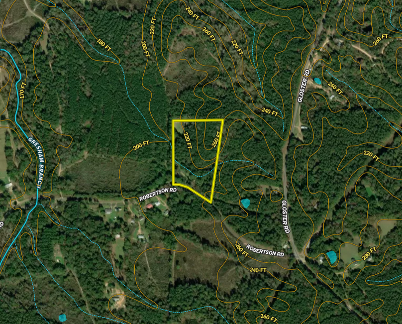 14 ac. Franklin co. Contour Map