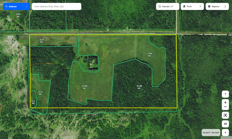 Beltrami Co 80 Hansen FSA map