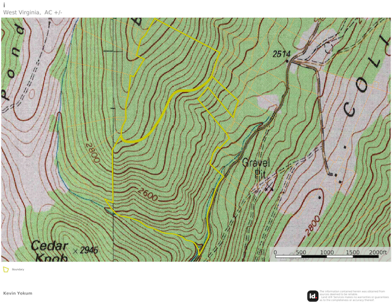 Pend Co WV 140.72 Vance map 2 topo