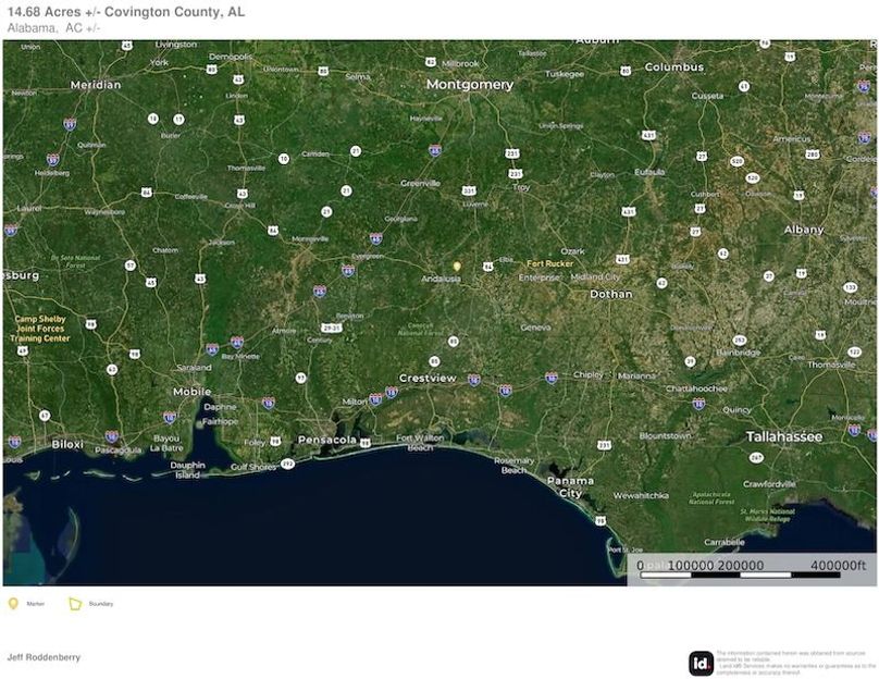 Extended Aerial #2 - 14.68 Acres Covington, AL - Pritchett