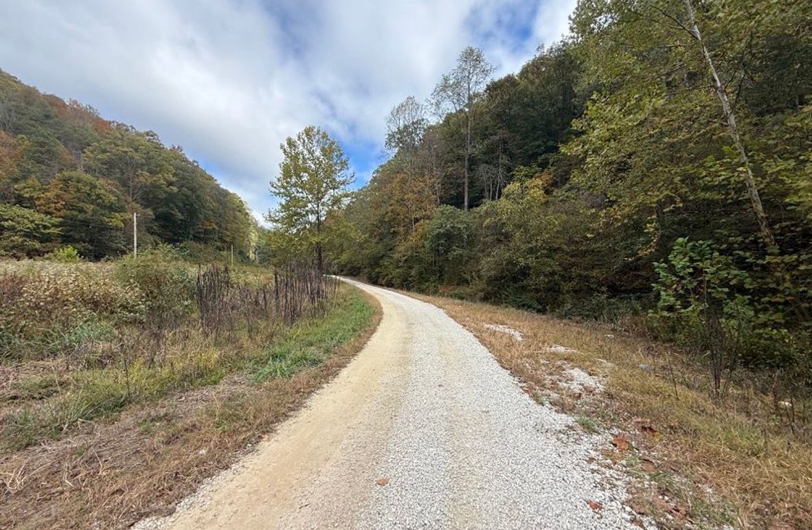 005 Mudlick Road leading northeast through the property
