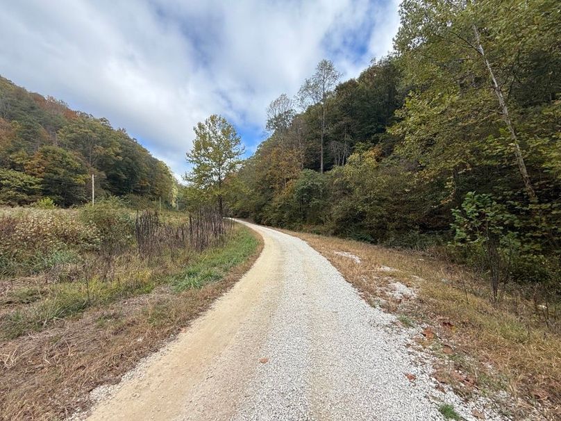 005 Mudlick Road leading northeast through the property
