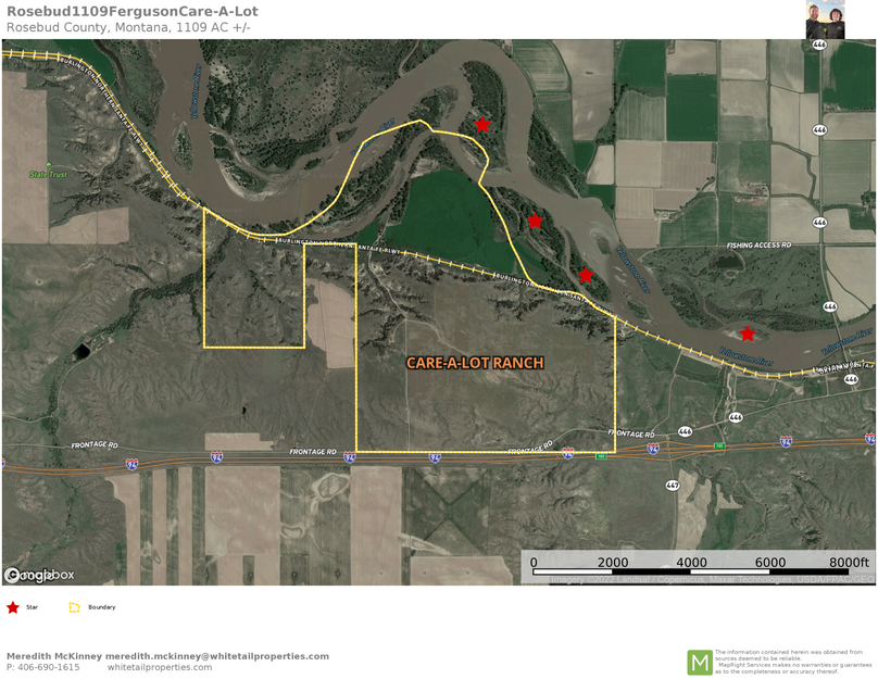 Parcel map with lease stars