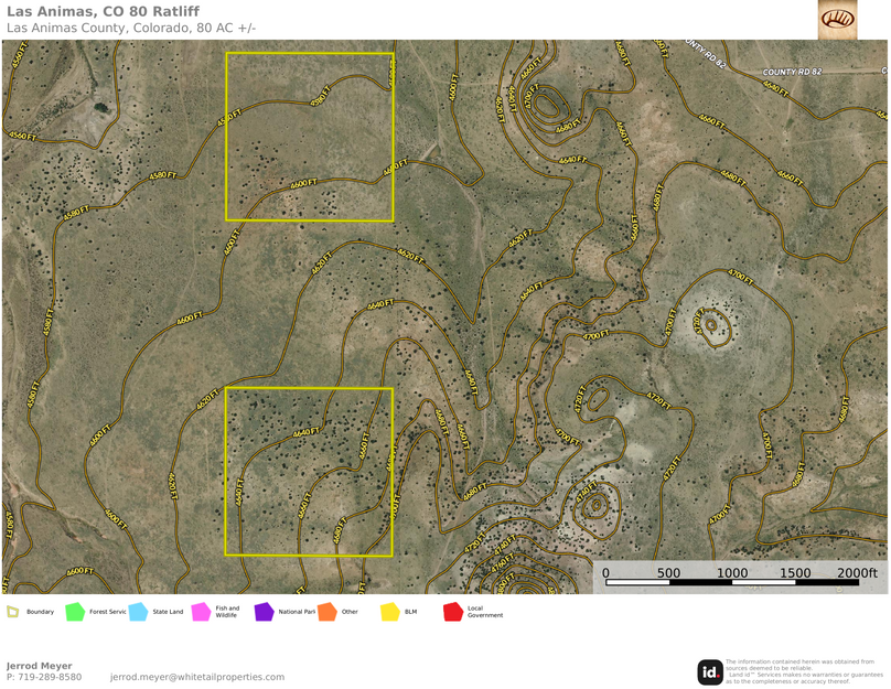 Las Animas, CO 80 Ratiliff Topo