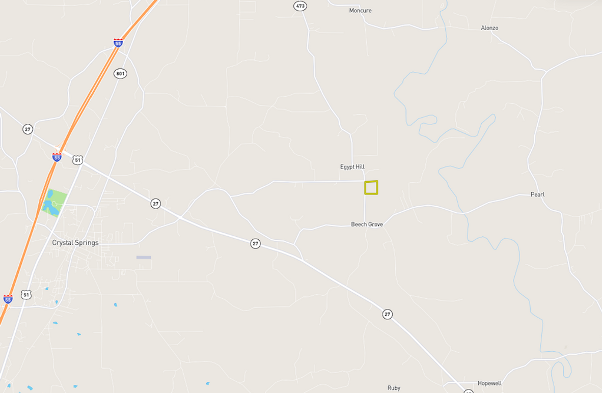 38 ac. Copiah co. Location Map
