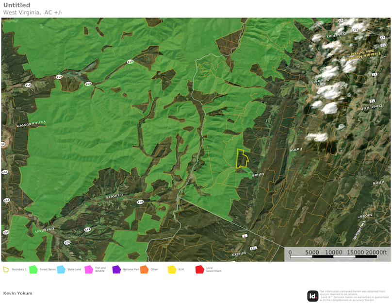 Pend Co WV 241 Roberson map 5 public land