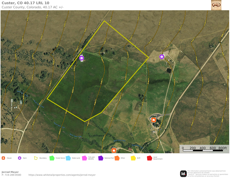 Custer, CO 40.17 LRL tract 10 Topo