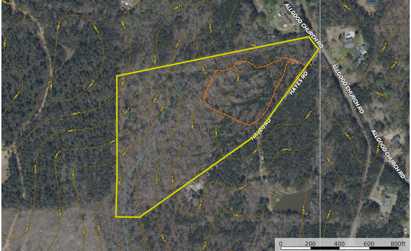 Contour Map - Haralson 21.96