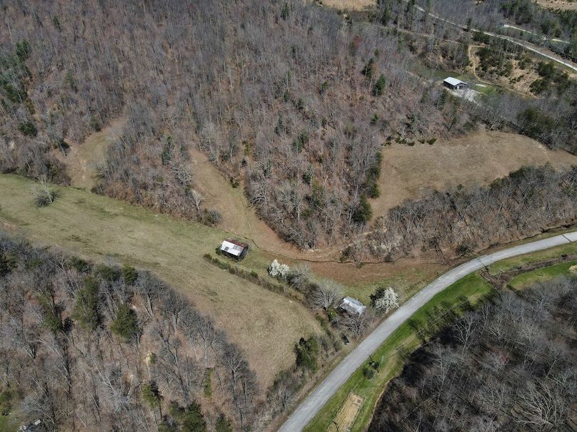 030 birds eye view looking down on the barn and old home