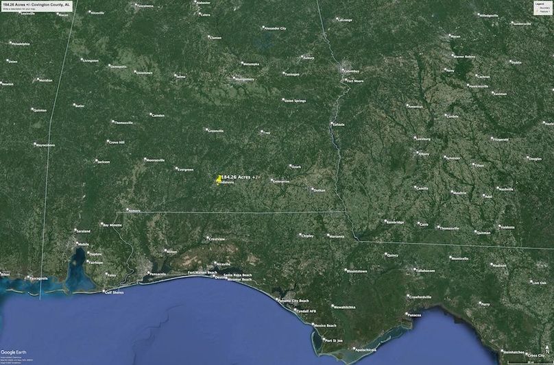 Aerial #5 Approx. 184.26 Acres Covington County, AL