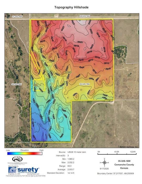 Comanche 196 Hillshade