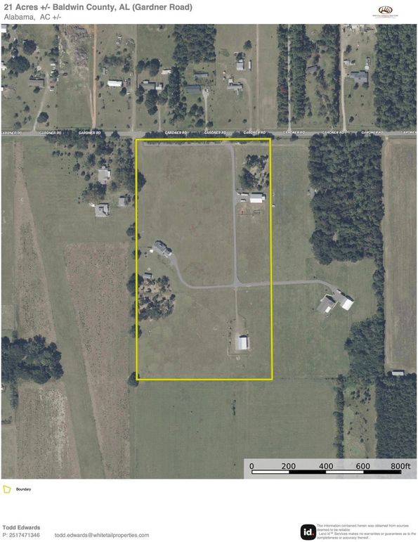 Aerial #1 Approx. 21 Acres Baldwin County, AL