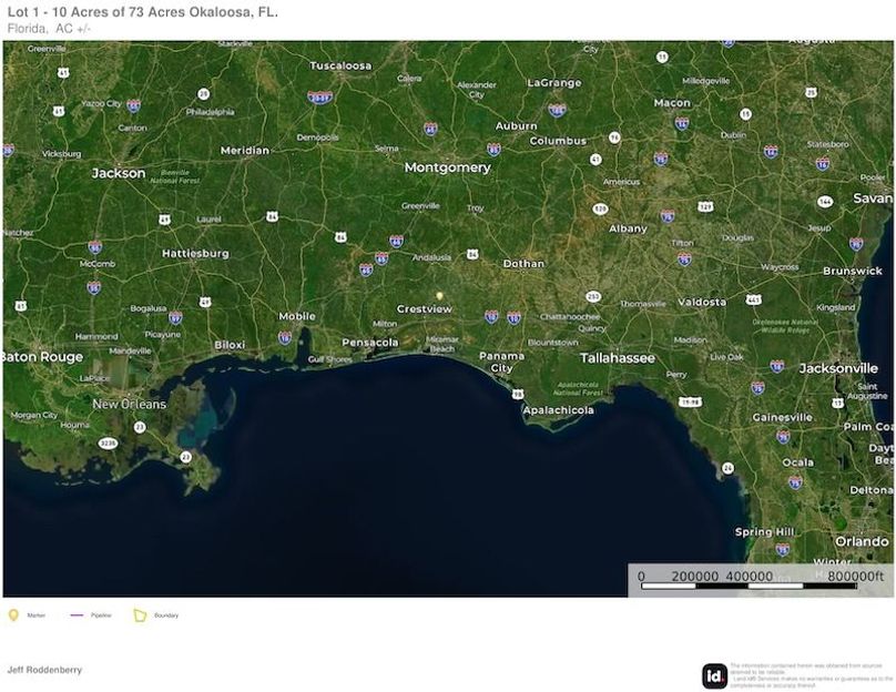 Extended Aerial #2 - 10 of 73 Acres Okaloosa, FL - Digital Business Corp.