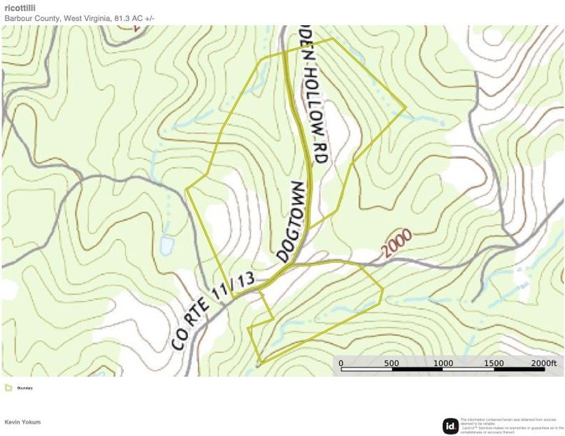 Barbour Co WV 81.3 Ricottilli map 2 topo copy