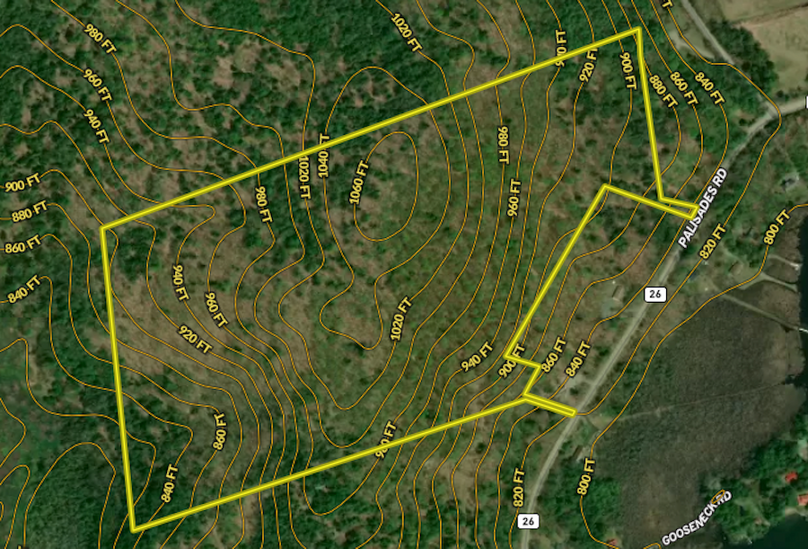 Warren County NY 66.25 Kay Contour Map