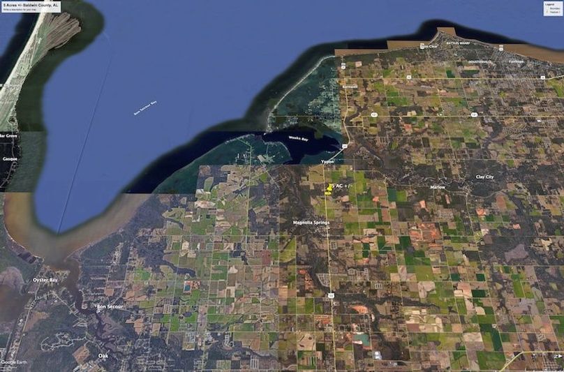 Aerial #4 Approx. 5 Acres Baldwin County, AL