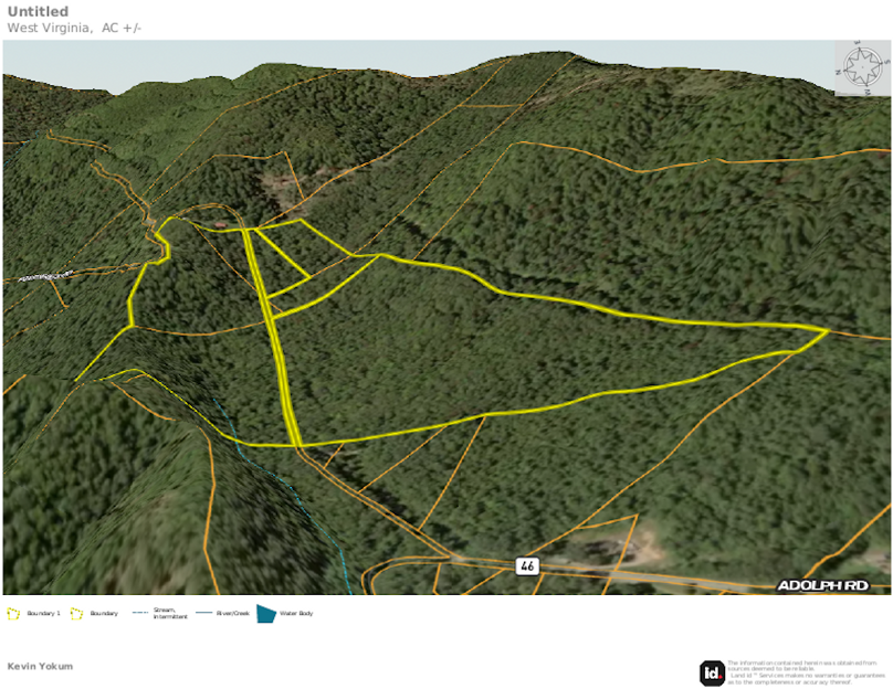 Rand Co WV 63.50 JJ Lands map 3 D