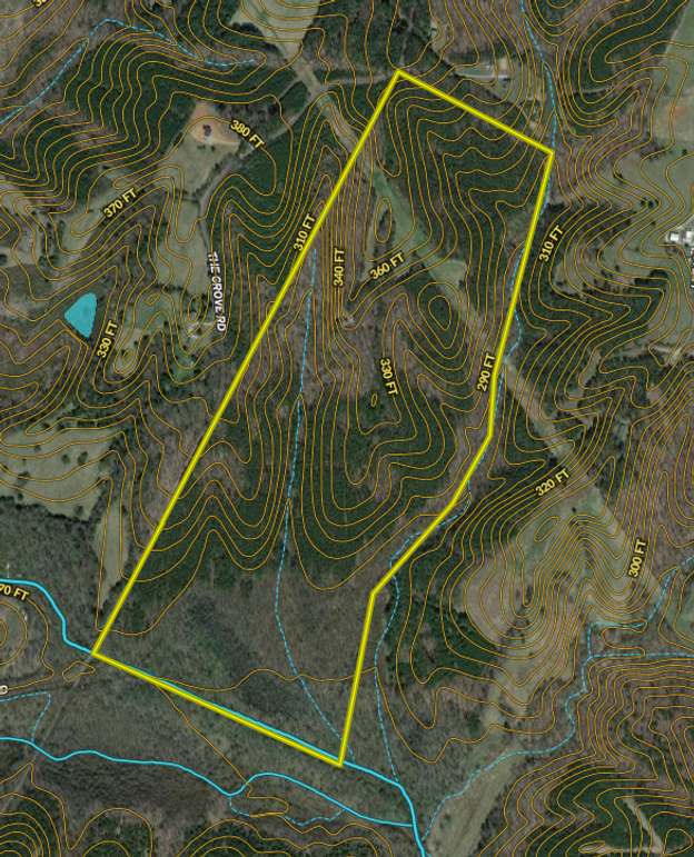 Aerial- Topo and Water Features