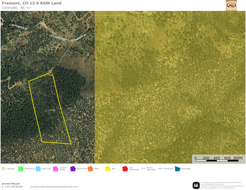 Fremont, CO 13.9 RAW Land, LLC Aerial 1