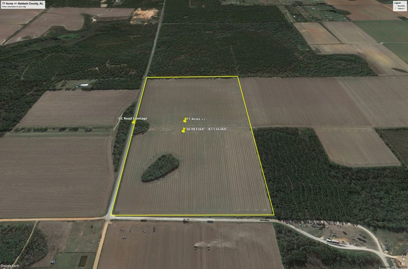 Aerial #4 Approx. 77 Acres Baldwin County, AL