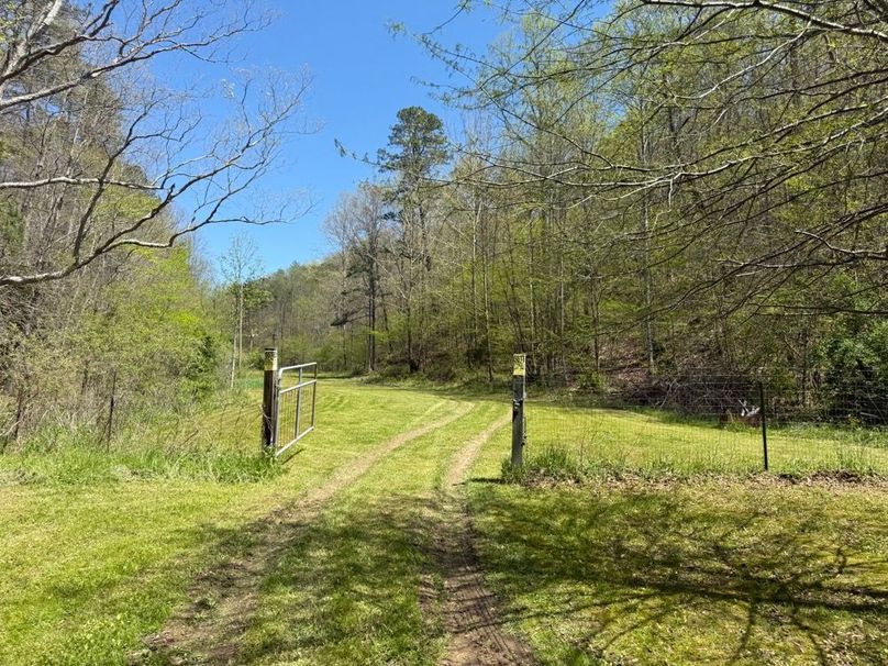 010 main entrance into the property through a locked gate