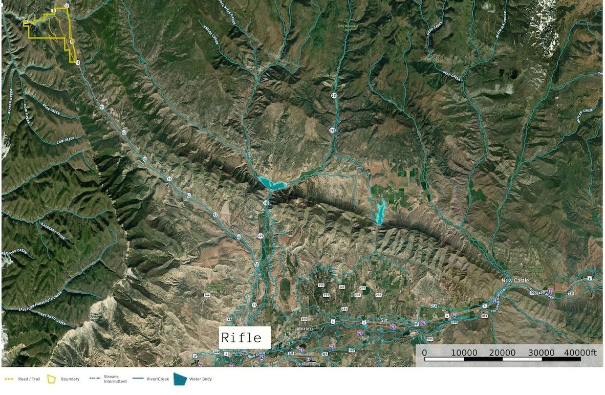 Garfield, CO Piceance Creek Aerial 2