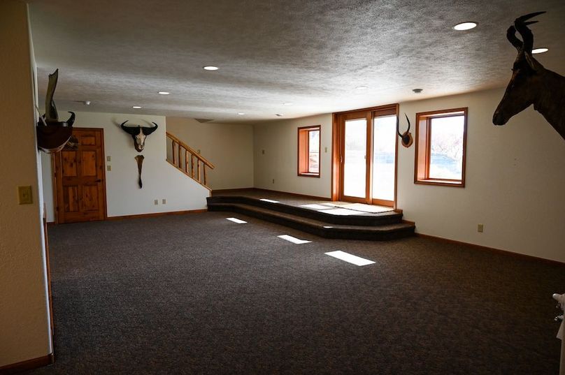 25. lower level living area