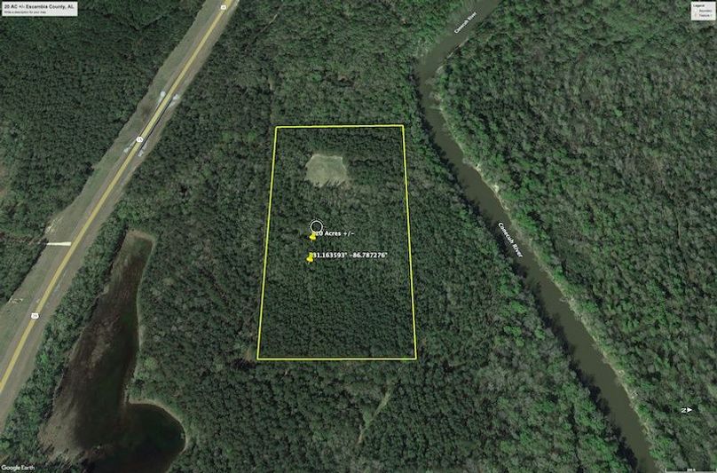 Aerial #2 Approx. 20 Acres Escambia County, AL