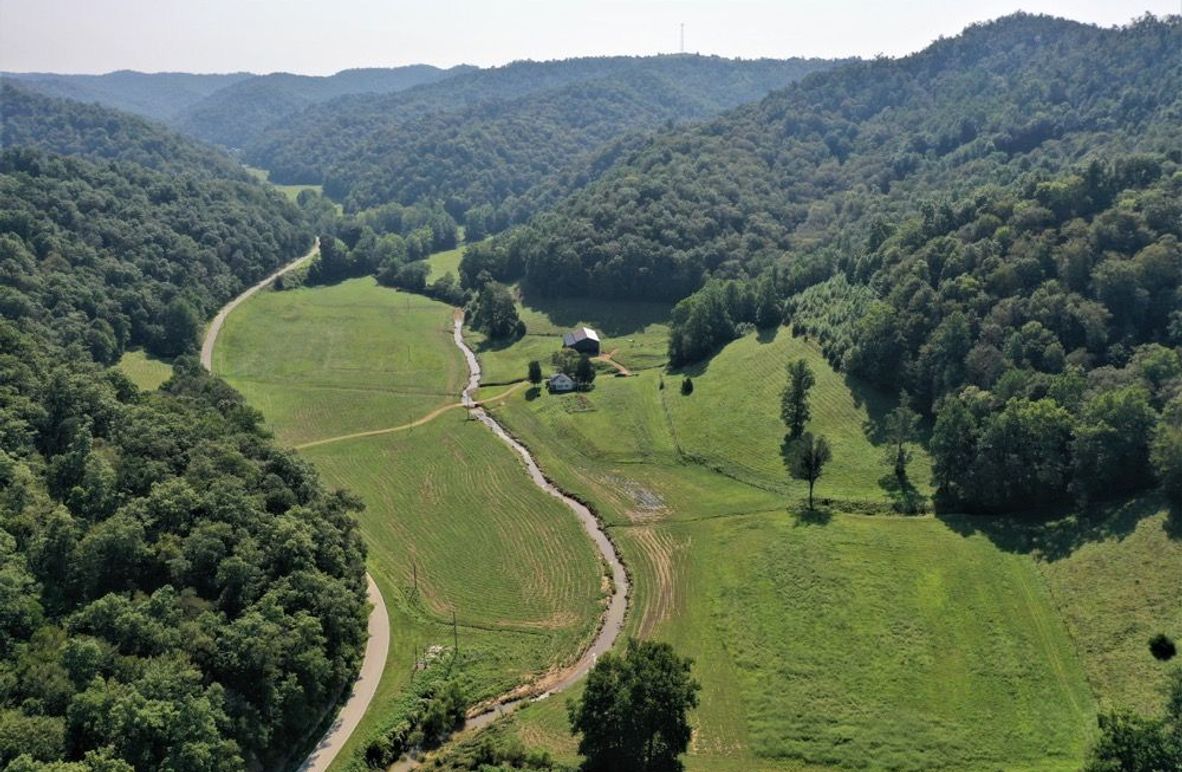 004 mid elevation drone shot from the west boundary looking southeast