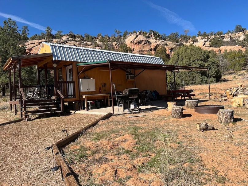 Cabin 1 with fire pit