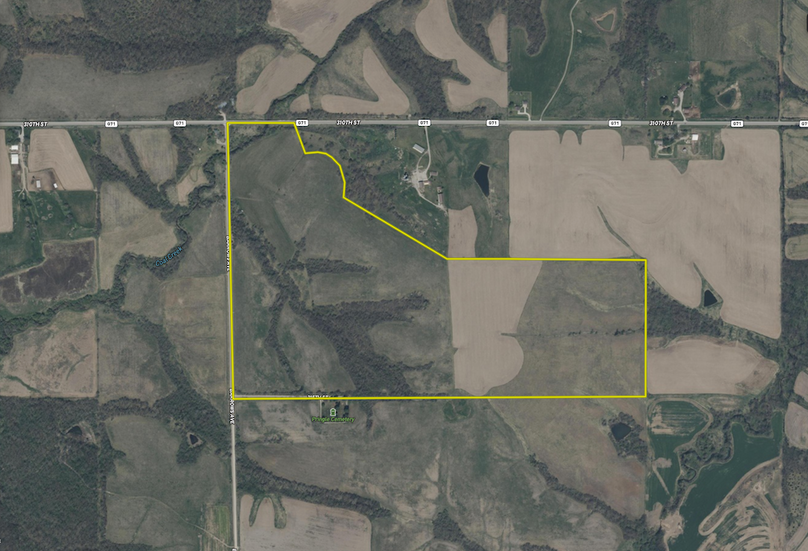 Mahaska IA 524.aerial.Tract 1