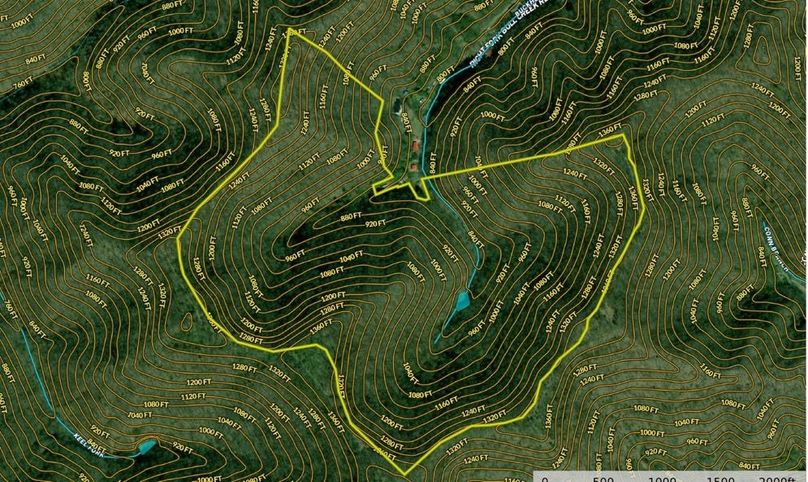 023 Map Zoomed with Contour Lines