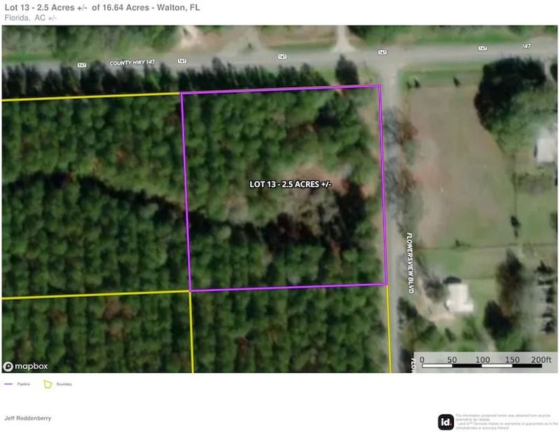 Aerial #1 -2.5 Acres Walton, FL Infinite Velocity