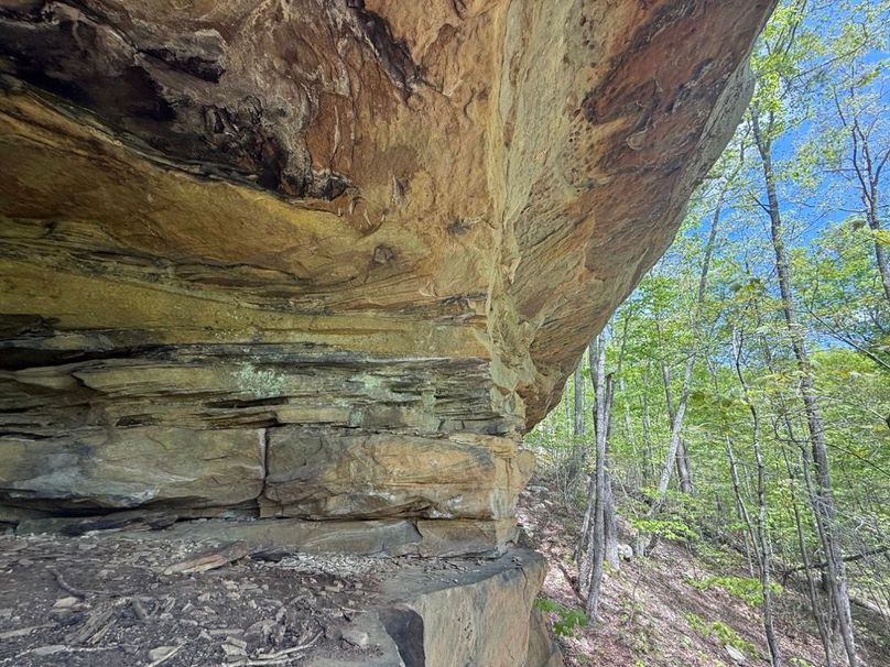 029 awesome view up the face of one of the rock cliffs just inside the mini cave
