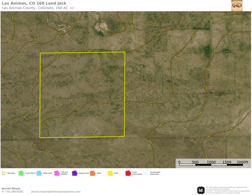 Las Animas, CO 160 Land Jack Topo